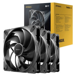 Antec Tranquil 140 PWM Case Fan  3 Pack  Fluid Dynamic Bearing  450-1500 RPM  Black
