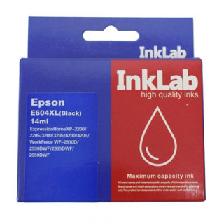 InkLab Black Compatible Ink Cartridge  High Yield - Replacement for 604XLBK Printers