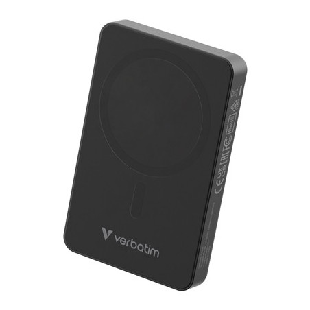 Verbatim (32227) Charge 'n' Go Essentials MagSafe Power Bank  Wireless 10000mAh Black