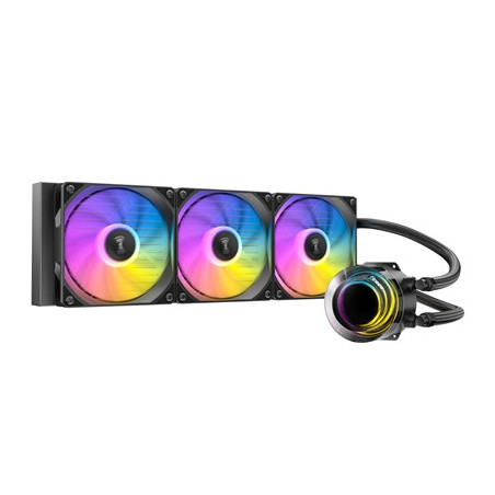 Antec Vortex Lum 360 ARGB CPU Liquid Cooler - Intel & AMD Compatible  3 x 120mm ARGB Fans  Suspended Spiral Pump Head  Enhanced 