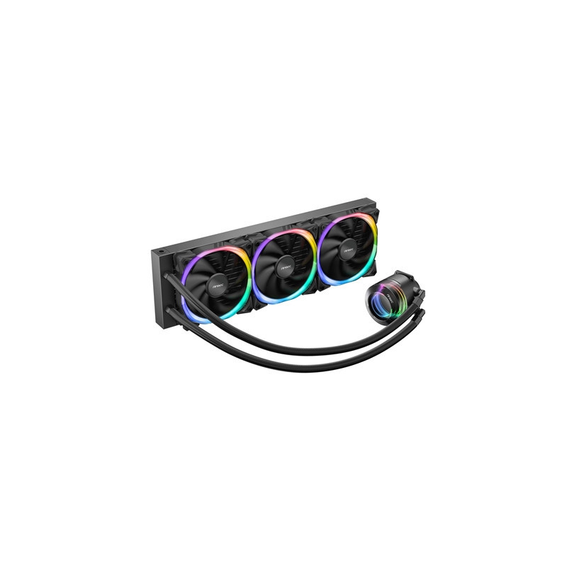 ANTEC Vortex 360 ARGB AiO Liquid CPU Cooler  Universal Socket  360mm Radiator  PWM 2000RPM Fusion ARGB Cooling Fans  Addressable
