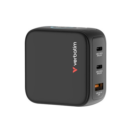 Verbatim (30238) MINI GAN CHARGER 65W WITH DISPLAY