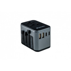 Verbatim (49545) UTA-03 Universal Travel Adapter with 1 x USB-C PD 30W & QC 3.0 / 2 x USB-C / 2 x USB-A