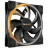 be quiet! Light Wings PWM Addressable RGB Fan  140mm  1500RPM  4-Pin PWM Fan & 3-Pin ARGB Connectors  Black Frame  Black Blades 