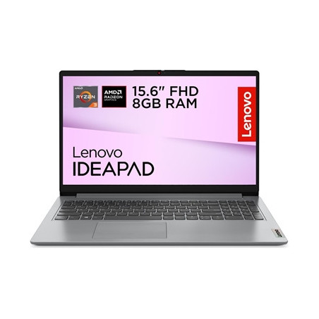Lenovo IdeaPad 1 Laptop  15.6 Inch Full HD Screen  AMD Ryzen 3 7320U  8GB DDR5 RAM  512GB SSD  Windows 11 Home