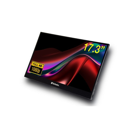 Verbatim (49593) Portable 17.3“ FHD Touch Monitor ALU