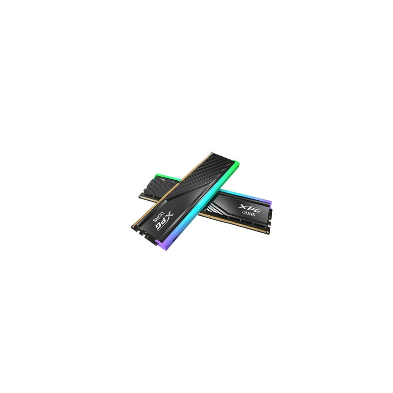 Adata LANCER RGB AX5U6000C3616G-DTLABRBK DDR5 6000MHz  32GB  (2 x 16GB) CL36-38-38  1.35v  Retail  Black RGB System Memory
