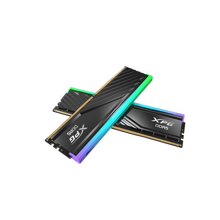 Adata LANCER RGB AX5U6000C3616G-DTLABRBK DDR5 6000MHz  32GB  (2 x 16GB) CL36-38-38  1.35v  Retail  Black RGB System Memory