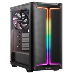 be quiet! Pure Base 501 DX Airflow Window Black ATX Mid Tower ARGB Case with USB-A  USB-C  3 x Pure Wings 3 140mm Black PWM Fans