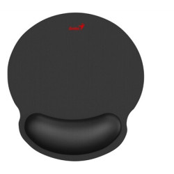 Genius G-WMP100 Ergonomic Mouse Pad with Wrist Rest for Support and Comfort with Anti-Slip Rubber Base  Black