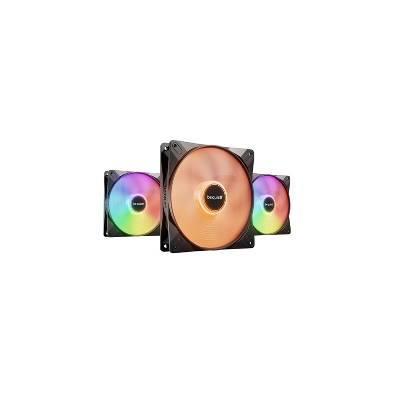 be quiet! Light Wings LX 140mm PWM High-Speed Fan  ARGB Lighting  Triple Pack  Ultra-Quiet Operation  High Airflow  Daisy-Chaini