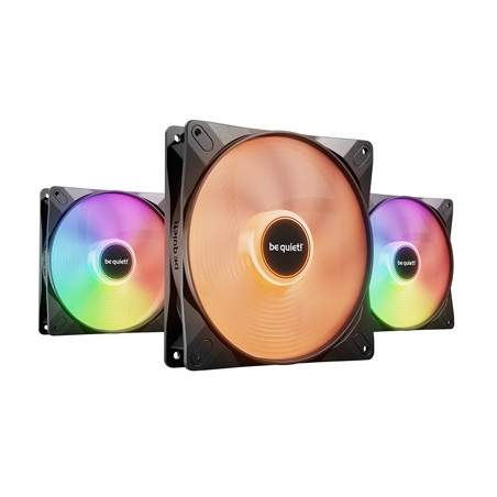 be quiet! Light Wings LX 140mm PWM High-Speed Fan  ARGB Lighting  Triple Pack  Ultra-Quiet Operation  High Airflow  Daisy-Chaini
