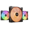 be quiet! Light Wings LX 140mm PWM High-Speed Fan  ARGB Lighting  Triple Pack  Ultra-Quiet Operation  High Airflow  Daisy-Chaini