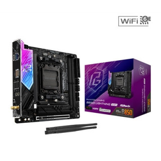 ASRock B850I Lightning WiFi PHANTOM GAMING AMD AM5 Socket Motherboard  Mini-ITX  2x DDR5 Slots  2x M.2 Sockets  Fitted I/O Shiel