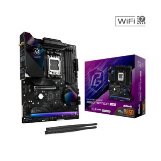 ASRock B850 Riptide WiFi PHANTOM GAMING AMD AM5 Socket Motherboard  ATX  4x DDR5 Slots  4x M.2 Sockets  Fitted I/O Shield  2.5Gb