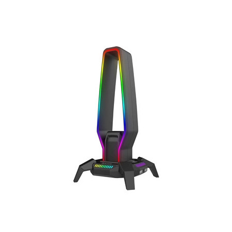 Marvo Scorpion HZ-10 Kobe 30 USB RGB Gaming Headset Stand and Hub (Black)