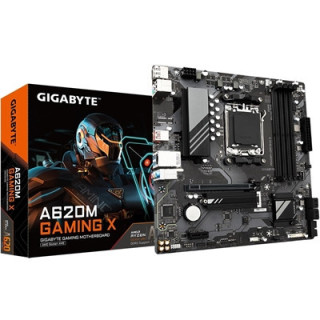 Gigabyte A620M GAMING X AMD AM5 Socket Motherboard  Micro-ATX  4x DDR5 Slots  1x M.2 Socket  GbE LAN  1x DisplayPort / 1x HDMI P