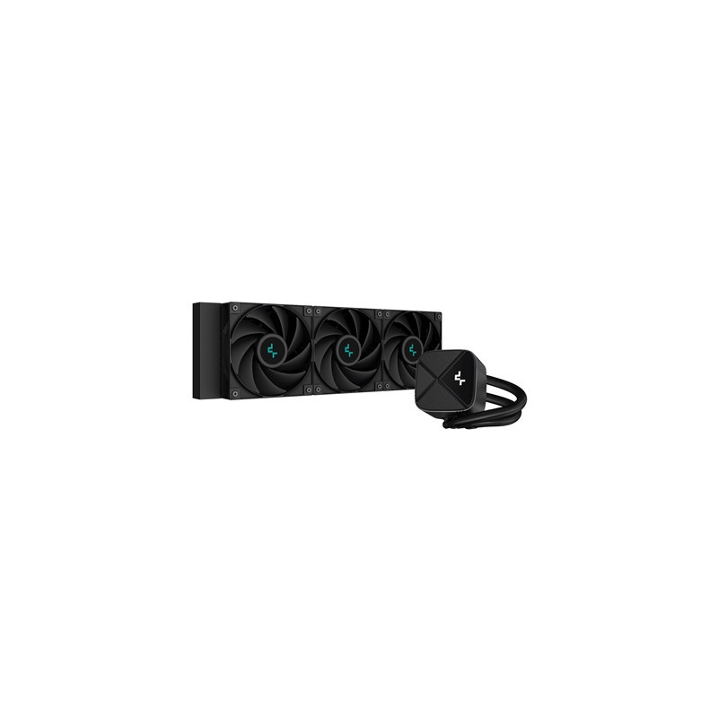 DeepCool LS720 SE Zero Dark All In One Liquid CPU Cooler  360mm Radiator  3x 120mm DeepCool Fans  Intel/AMD