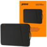 Prevo 15.6 Inch Laptop Sleeve  Side Pocket  Cushioned Lining  Black