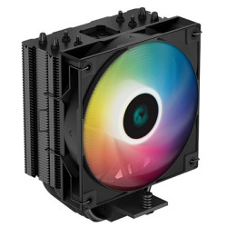 DeepCool AG400 BK ARGB Fan CPU Cooler  Universal Socket  High Efficiency 120mm PWM Addressable RGB Fan  2000RPM  4 Heat Pipes  2