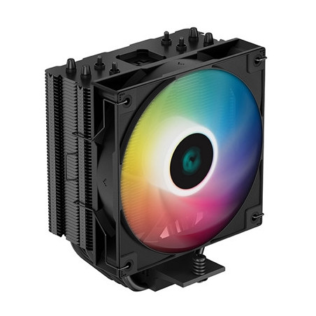 DeepCool AG400 BK ARGB Fan CPU Cooler  Universal Socket  High Efficiency 120mm PWM Addressable RGB Fan  2000RPM  4 Heat Pipes  2