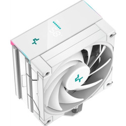 DeepCool AK400 Digital CPU Cooler  White  1x 120mm Fan  Single Tower  ARGB  4x Direct Touch Copper Heatpipes  Intel/AMD
