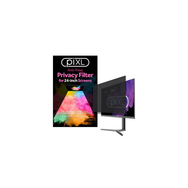 piXL 24-Inch Monitor Security Privacy Screen/ Privacy Filter  Anti-Glare  Anti-Peep  Anti-Static & Blackout