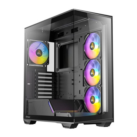 Antec Constellation C3 Mid Tower Gaming Case  1 x USB Type-C / 1 x USB 3.0  Tempered Glass Front and Side Window Panel  Honeycom