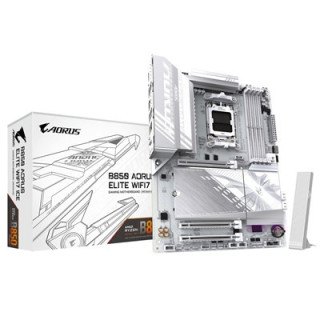 Gigabyte B850 AORUS ELITE WIFI7 ICE AMD AM5 Socket Motherboard  ATX  4x DDR5 Slots  3x M.2 Sockets  Fitted I/O Shield  2.5GbE LA