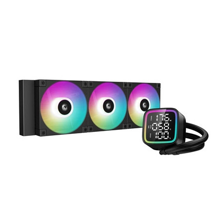 DeepCool LD 360 AIO Liquid CPU Cooler  Universal Socket  360mm Radiator  PWM 2400RPM Cooling Fans  Addressable RGB LED Lighting 