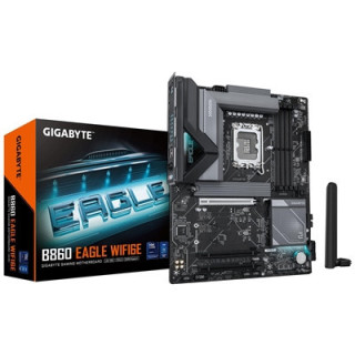 Gigabyte B860 EAGLE WIFI6E Intel 1851 Socket Motherboard  ATX  4x DDR5 Slots  3x M.2 Sockets  Fitted I/O Shield  2.5GbE LAN  Wi-