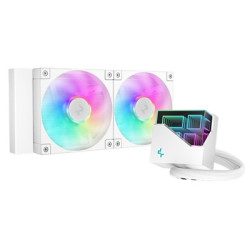DeepCool LT240 Liquid CPU Cooler  240mm Radiator  Dual 120mm ARGB Fans  Infinity Mirror Top Cap  Silent Operation  Anti-Leak Tec