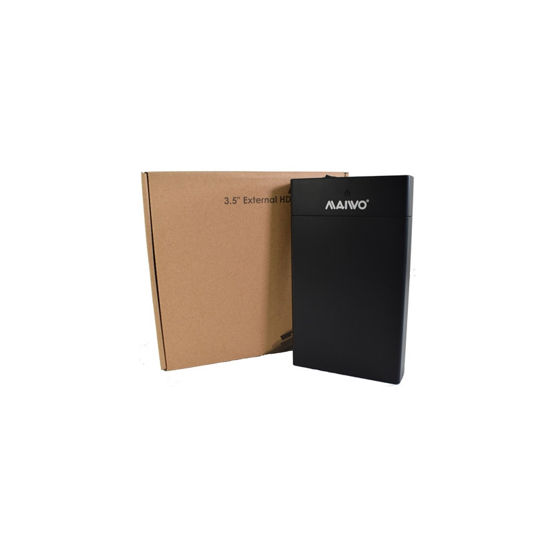 Maiwo USB 3.0 3.5“ External Hard Drive Enclosure  with Power Adapter
