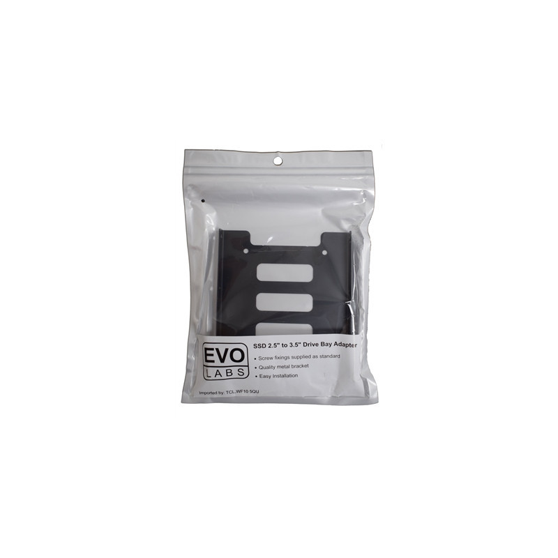 Evo Labs 2.5 INCH to 3.5 INCH Single Internal Drive Bay Adapter  Metal  for 2.5 INCH SSD/HDD