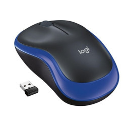 Logitech M185 Wireless Mouse  2.4GHz with USB Mini Receiver  12-Month Battery Life  1000 DPI Optical Tracking  Ambidextrous  Com