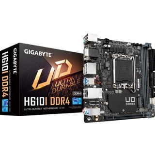 Gigabyte H610I DDR4 Ultra Durable Intel 1700 Socket Motherboard  Mini-ITX  2x DDR4 Slots  1x M.2 Socket  GbE LAN  1x D-Sub / 2x 