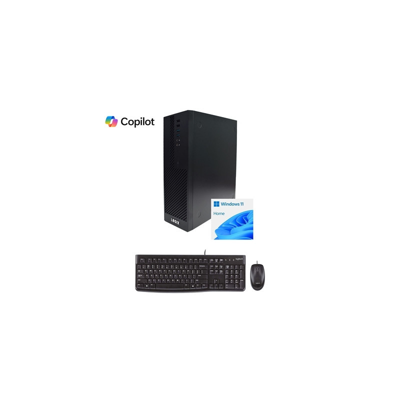 LOGIX 14th Gen Intel Core i3 Quad Core Small Form Factor SFF Home / Office PC with 8GB RAM  500GB SSD  Windows 11 Home  WiFi 6  