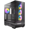Antec C7 ARGB Mid Tower Tempered Glass PC Gaming Case - Black  3x 120mm & 1x 140mm ARGB Fans  USB 3.2 Gen2  EATX/ATX/mATX/mITX S