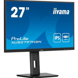 iiyama ProLite XUB2797HSN-B2 27 Inch Full HD IPS Monitor  Matte Black  USB-C Dock  RJ45  100 Hz  1x HDMI  1x DisplayPort  4x USB