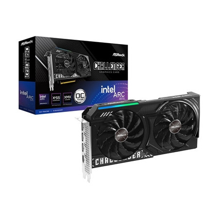 ASRock Intel Arc B570 Challenger 10GB OC Graphics Card  10GB GDDR6  2600 MHz Base Clock  Dual Fan  3x DisplayPorts / 1x HDMI Por
