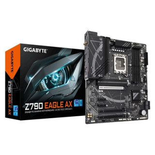 Gigabyte Z790 EAGLE AX Intel 1700 Socket Motherboard  ATX  4x DDR5 Slots  3x M.2 Sockets  Fitted I/O Shield  2.5GbE LAN  Wi-Fi 6