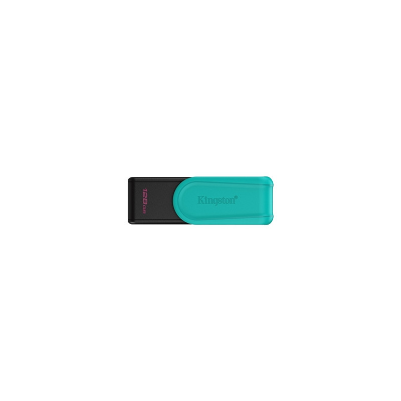 Kingston DataTraveler Exodia S DTXS/128GB USB Flash Drive  128GB  USB 3.2  Black/Green  Swivel Cap Design