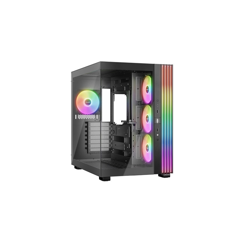 be-quiet! Light Base 600 LX  Black  Midi-Tower ATX Case  Massive ARGB LED Strip  Full Windowed Design  4x Light Wings LX 120mm P