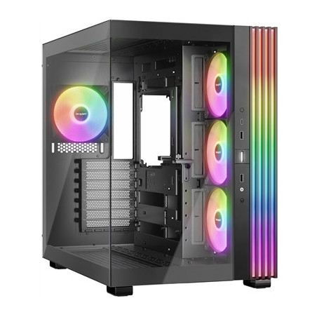 be-quiet! Light Base 600 LX  Black  Midi-Tower ATX Case  Massive ARGB LED Strip  Full Windowed Design  4x Light Wings LX 120mm P