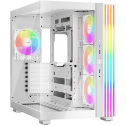 be-quiet! Light Base 600 LX  White  Midi-Tower ATX Case  Massive ARGB LED Strip  Full Windowed Design  4x Light Wings LX 120mm P