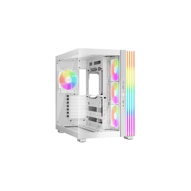 be-quiet! Light Base 600 LX  White  Midi-Tower ATX Case  Massive ARGB LED Strip  Full Windowed Design  4x Light Wings LX 120mm P