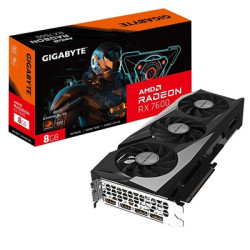 Gigabyte AMD Radeon RX 7600 GAMING OC Graphics Card  8GB GDDR6  2048 Streams  2755 MHz Boost Clock  Triple Fan  RGB  2x DisplayP