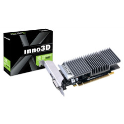 Inno3D NVIDIA GeForce GT 1030 2GB GDDR5 Graphics Card  2GB GDDR5  384 CUDA Cores  1468 MHz Boost Clock  Passive Cooling  1x DVI-