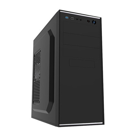 CiT Jet Stream Mid Tower 1 x USB 3.0 / 1 x USB 2.0 Black & Silver Case with 500W PSU