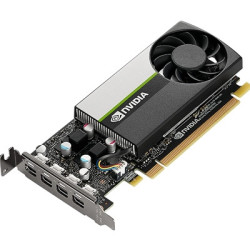PNY NVIDIA Professional T1000 Retail Graphics Card  8GB GDDR6  896 CUDA Cores  2.5 MHz TFLOPS  Single Fan Low Profile  4x mini-D